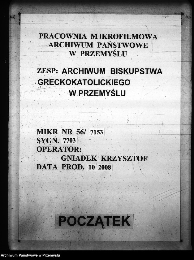 image.from.unit.number "[Kopie ksiąg metrykalnych parafii Królik Wołoski z filią Królik Polski (dekanat Rymanów)]"