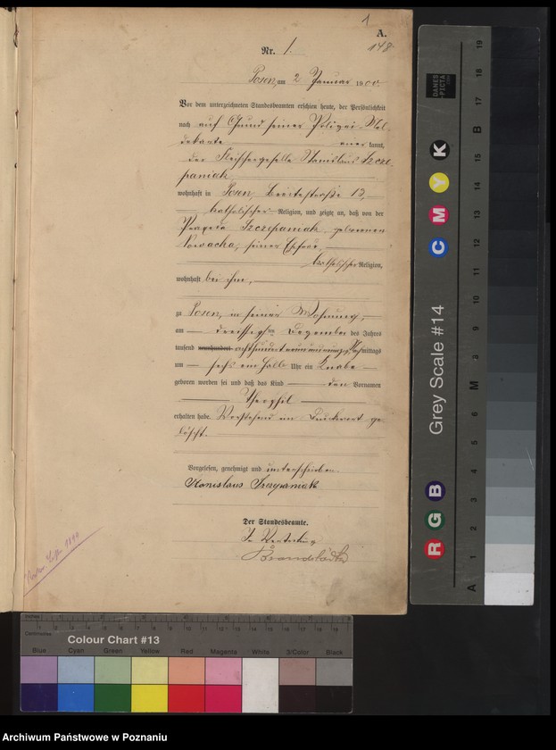 Obraz 4 z jednostki "Księga miejscowa urodzeń"