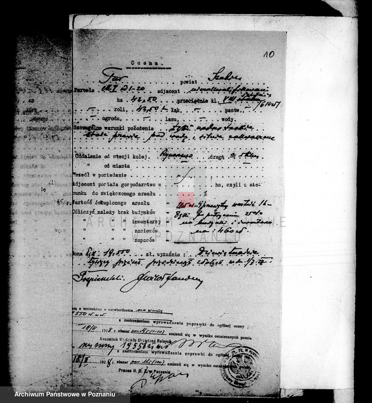 Obraz 14 z jednostki "Operat szacunkowy majątku Tur powiatu szubińskiego"