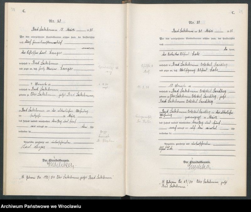 Obraz 18 z jednostki "Sterbe-Haupt-Register Ober Salzbrunn (Szczawno-Zdrój) 1934"
