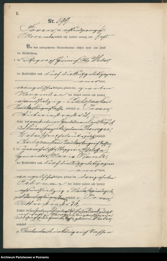 Obraz 6 z jednostki "Księga małżeństw t. III"