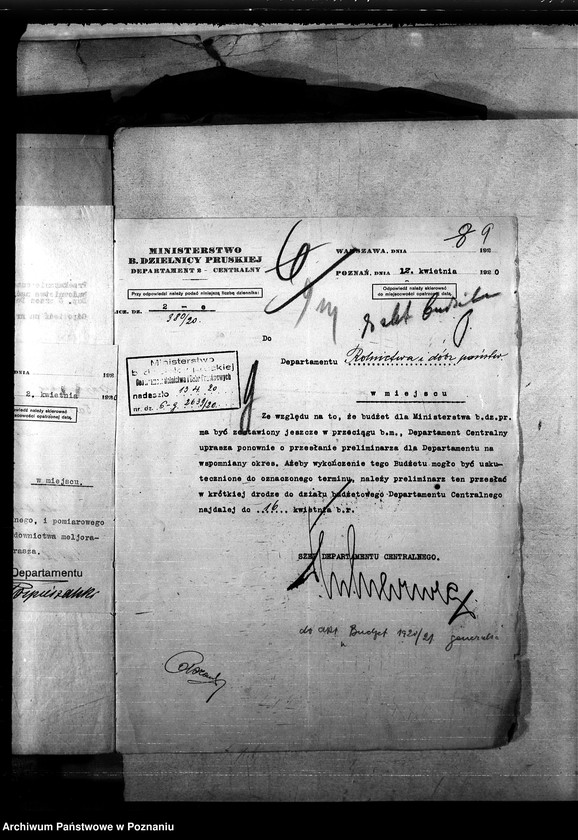 Obraz 13 z jednostki "Budżet - korespondencje"