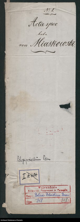 Obraz 2 z jednostki "A. betr. Ignaz von Miaskowski"