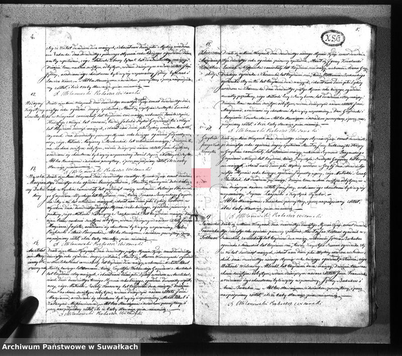 image.from.unit.number "Duplikat parafij wiżaynskiey z roku 1829"