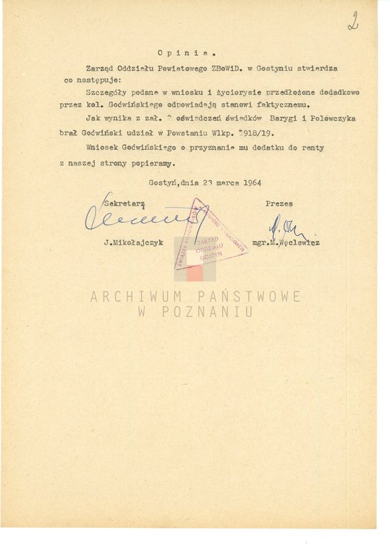 Obraz 16 z jednostki "Życiorysy powstańców wielkopolskich: G - tom lll /Goćwiński Wacław - Górski Marian/."