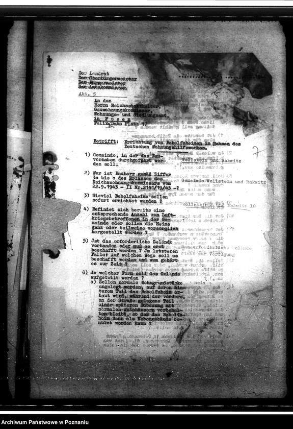 Obraz 11 z jednostki "DWH - Behelfsheime für Bombenbeschädigte im Kreise Wollstein"