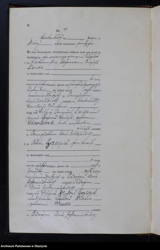 image.from.unit.number "Heirats-Haupt-Register Nr 1 - 16, 1-20"