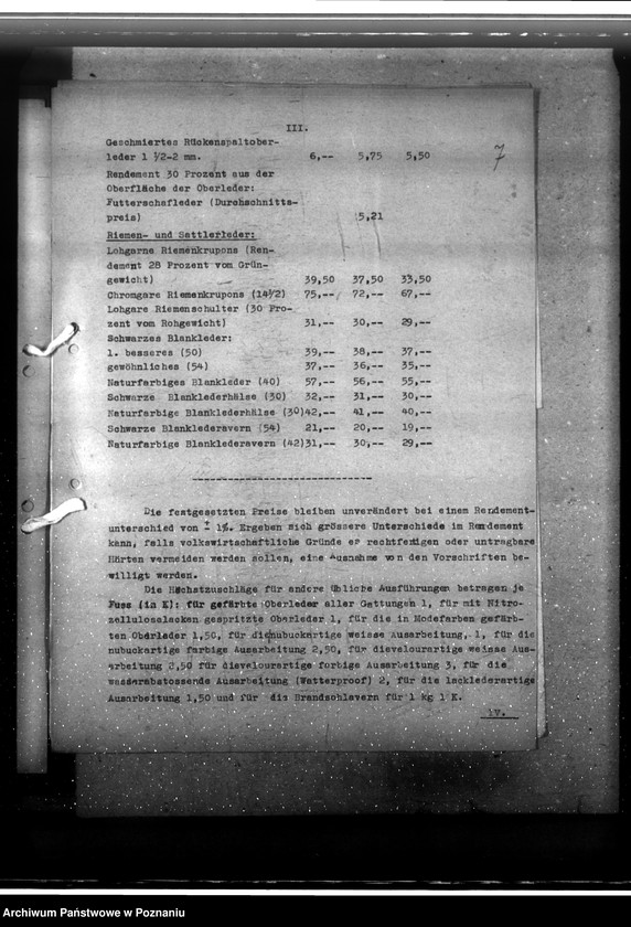 Obraz 11 z jednostki "Laderwirtschaft - Regelung der Lederpreise"