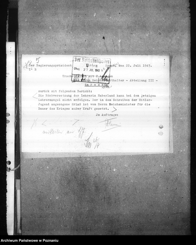 Obraz 9 z jednostki "Einstellungen und Versetzungen der Lehrkräfte"