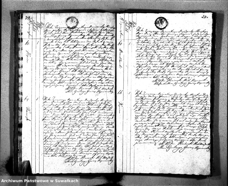 image.from.unit.number "Akta Urodzonych Gminy Kopciowskiey Powiatu Dombrowskiego w Woiewództwie Augustowskim od dnia Pierwszego Miesiąca Stycznia 1821 Roku"