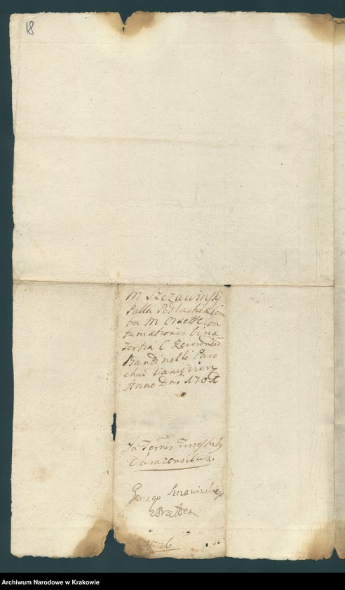 image.from.unit.number "Szczawińscy - Franciszek, wojewodzic podlaski: 1. Akta procesowo-majątkowe z Wilczewskimi 1671; 2. Akta spadkowe po Franciszku - żony Aleksandry i syna Jerzego 1691-1709"