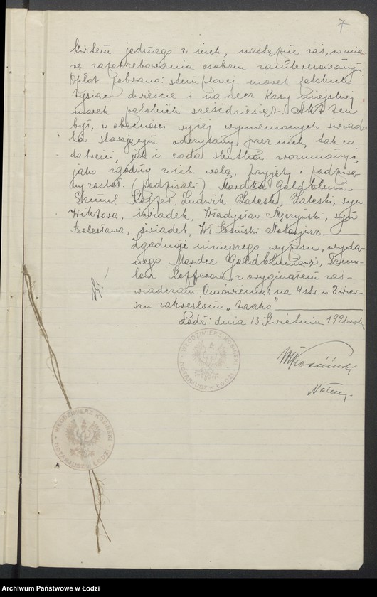 Obraz 9 z jednostki "Mordka Goldblum, Szmul Kojfer- sprzedaż manufaktury"