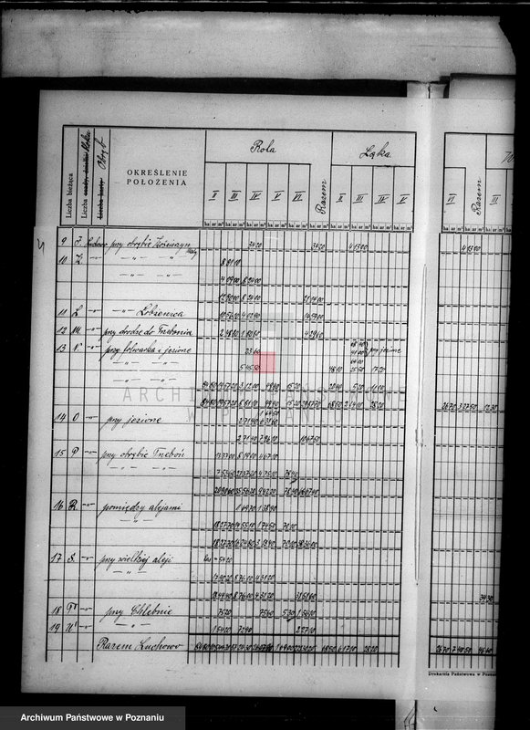 Obraz 8 z jednostki "Rejestr pomiarowy klasyfikacyjno-szacunkowy majątku Łobżenice"