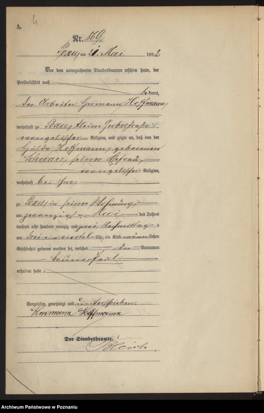 Obraz 7 z jednostki "Księga urodzeń t. III"