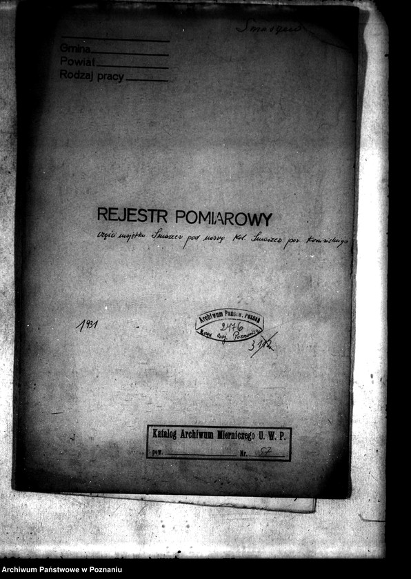 Obraz 4 z jednostki "Rejestr pomiarowy części majątku Smaszew pod nazwą kol. Smaszew powiatu konińskiego"