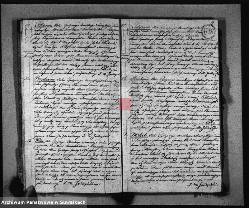 Obraz 12 z jednostki "Akta Zeszłych Gminy Filipowskiey od 1-go Stycznia 1816 R-u"