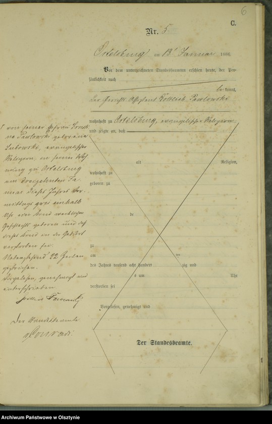 image.from.unit.number "Sterbe-Haupt-Register Nr 1 - 74"