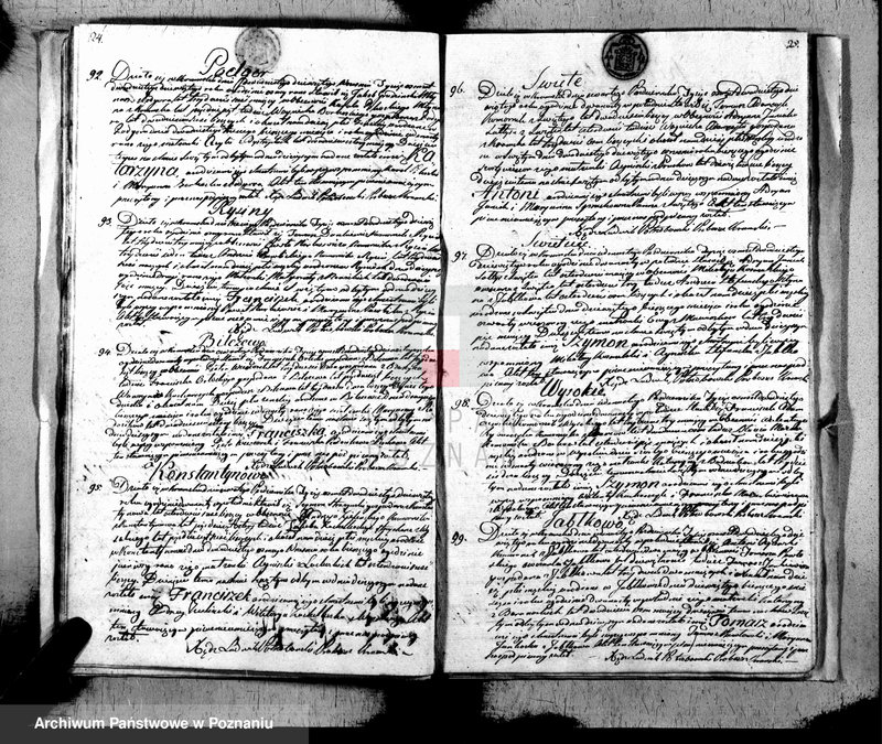 Obraz 14 z jednostki "Akta urodzonych, zaślubionych i zmarłych"