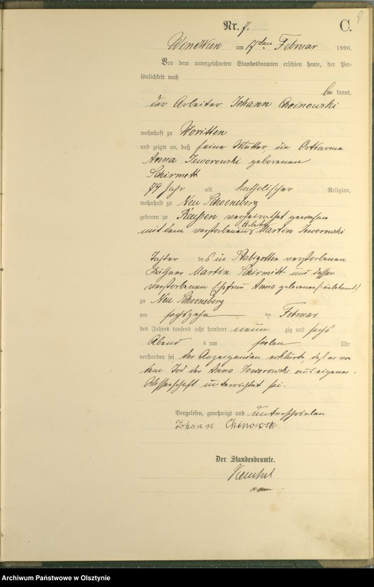 image.from.unit.number "Sterbe-Haupt-Register Nr 1 - 50"