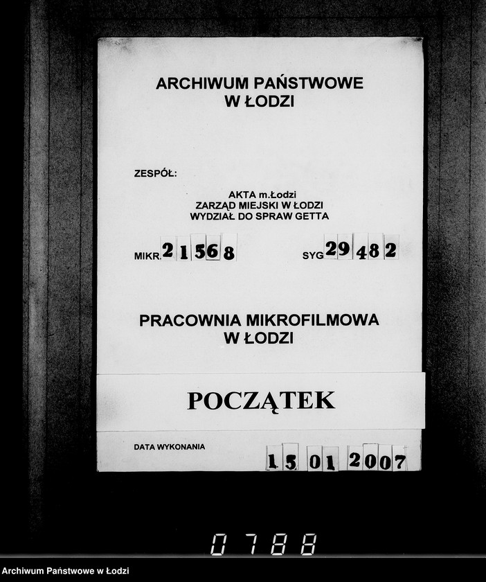 Obraz 1 z jednostki "J[uden] 406-420 [Wnioski Żydów z Getta o zwrot należności za pracę lub towar wzięty na kredyt]"