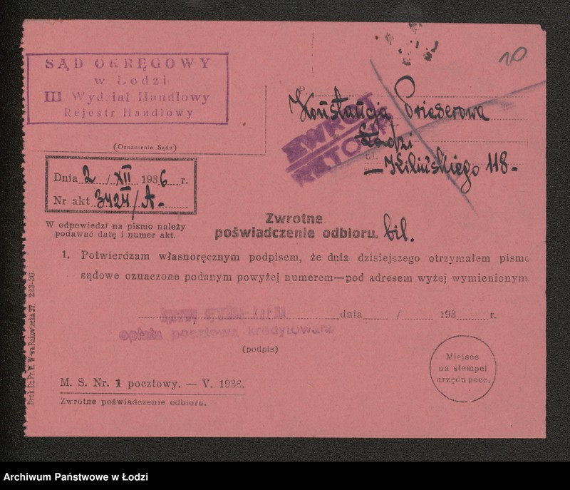 Obraz 12 z jednostki "Konstancja Prieserowa- sprzedaż resztek"