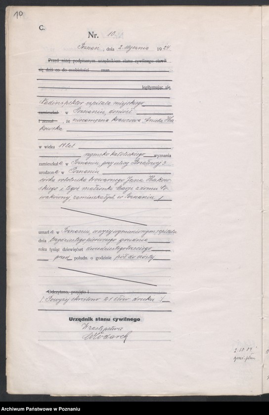 image.from.unit.number "Księga miejscowa zgonów tom I [Rejestr główny zgonów]"