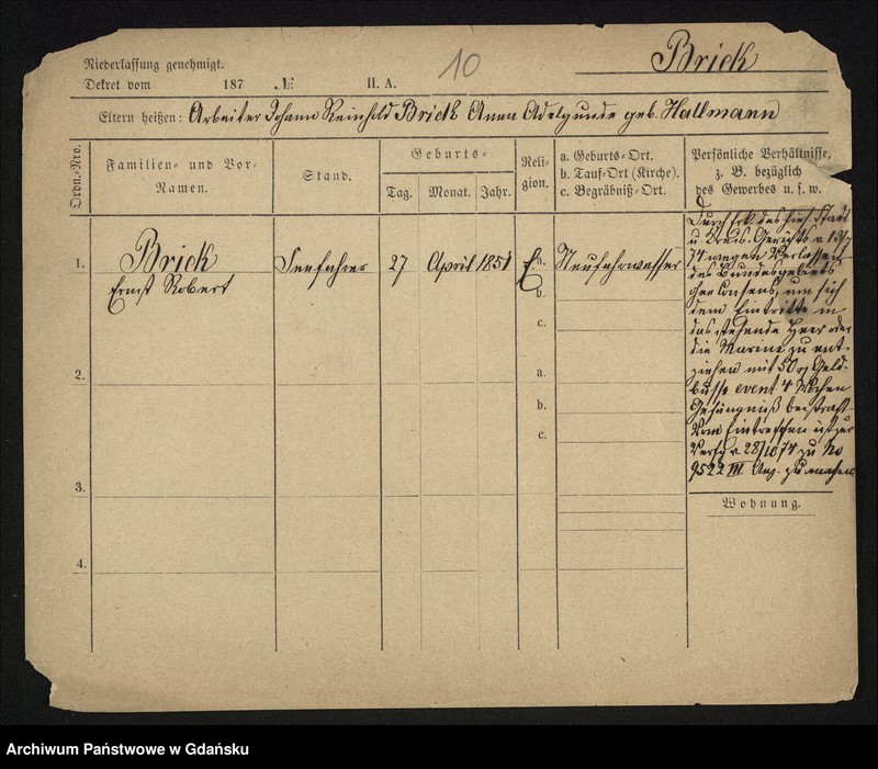 image.from.unit.number "Karty meldunkowe: Brian - Brillmann"