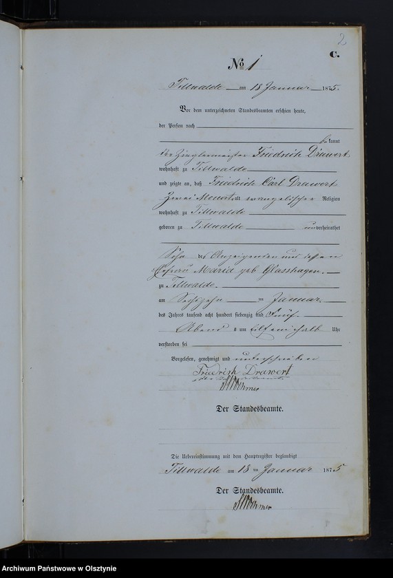 image.from.unit.number "Sterbe-Neben-Register Nr 1 - 19"