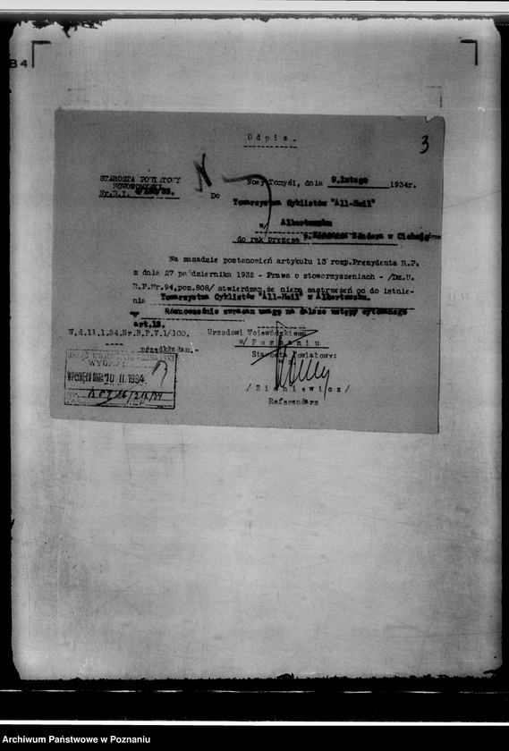 Obraz 7 z jednostki "/Towarzystwa Cyklistów, zgłoszenia działalności/"