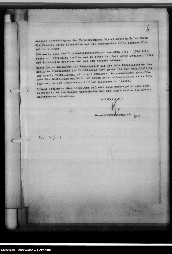 Obraz 10 z jednostki "[Korespondencja w sprawach organizacyjnych i działalności], Kreissippenamt Eichenbrück[/Wągrowiec]"