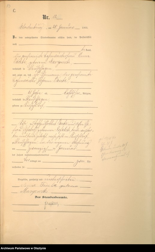 image.from.unit.number "Sterbe-Haupt-Register Nr 1 - 134"