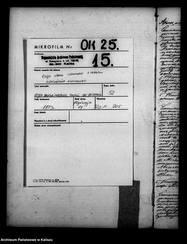 image.from.unit.number "Księga urodzeń, małżeństw, zgonów"