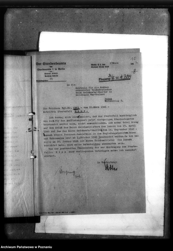 Obraz 14 z jednostki "Emil Hanz - Ritschenwalde, Kreis Obornik (Oborniki)"