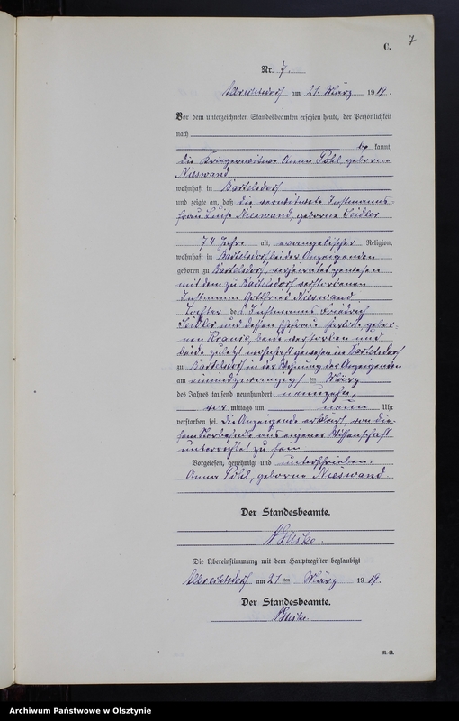 image.from.unit.number "Sterbe-Neben-Register Nr 1 - 19 [ Księga zgonów - wtóropis ]"