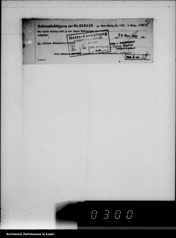 Obraz 6 z jednostki "Lebensmitteleinkauf. Aufträge, [Lieferscheinen und Rechnungen] 18051-18110"