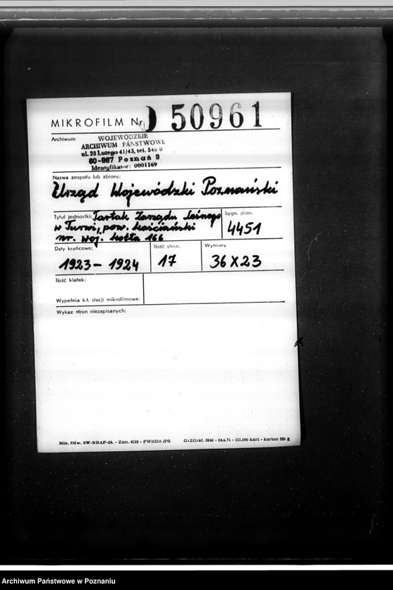 Obraz 2 z jednostki "Tartak Zarządu Leśnego w Turwi, pow. kościański, nr woj. kotła 166"