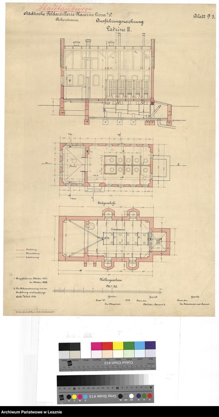 Obraz 13 z jednostki "Leszno miasto. Dokumentacja projektowa - Koszary Artylerii Polowej ul. Racławicka, tom III."