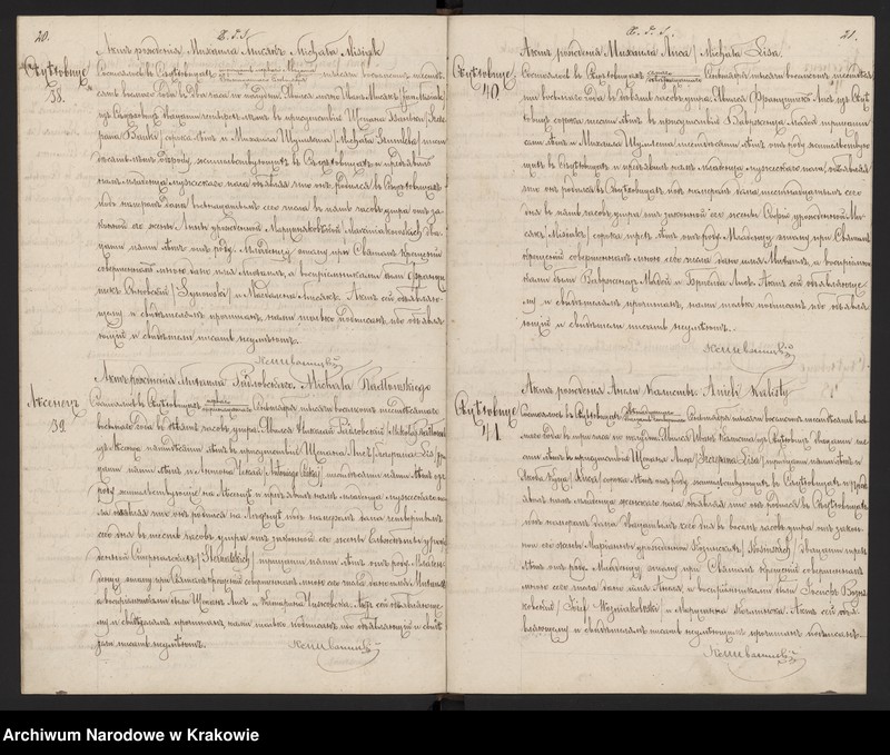 image.from.unit.number "Duplikat ksiąg religijno-cywilnych urodzonych zaślubionych i zejścia  w parafii Sieciechowice z roku 1868"