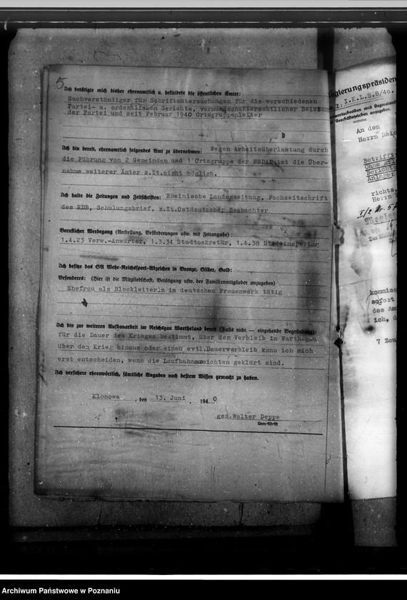 Obraz 10 z jednostki "Anstellung der Amtskommissare"