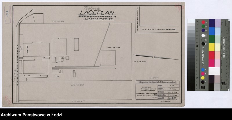 Obraz 1 z jednostki "Lageplan Sänger-Strasse 17 Litzmannstadt"