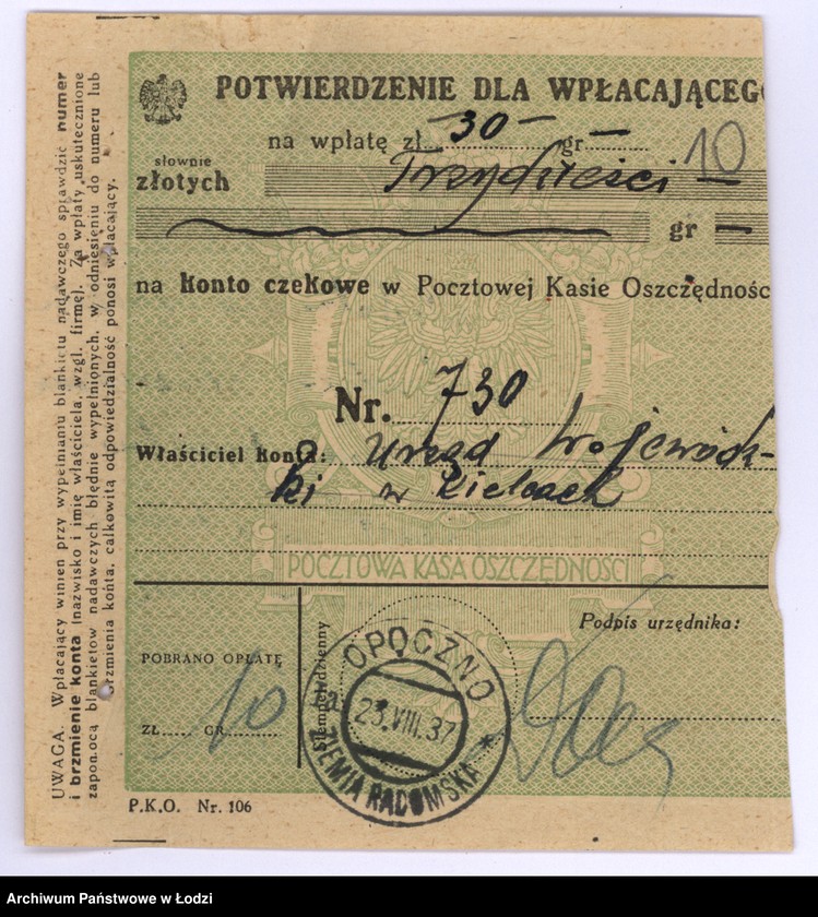Obraz 13 z jednostki "Stowarzyszenie Dobroczynne p.n. "Gemiłus Chesed" w Klwowie p. opoczyński"