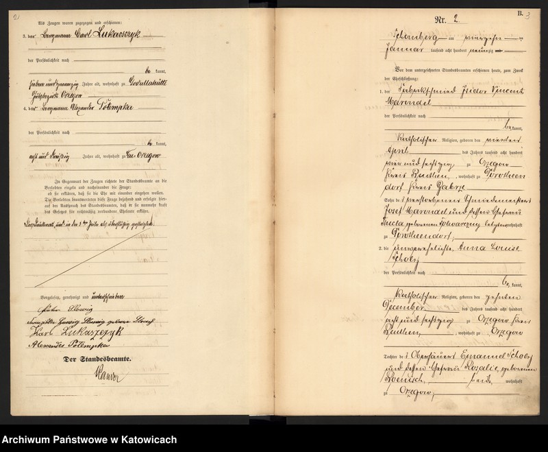 image.from.unit.number "Księga Małżeństw [ Heiraths-Haupt-Register ] nr 1 - 70"