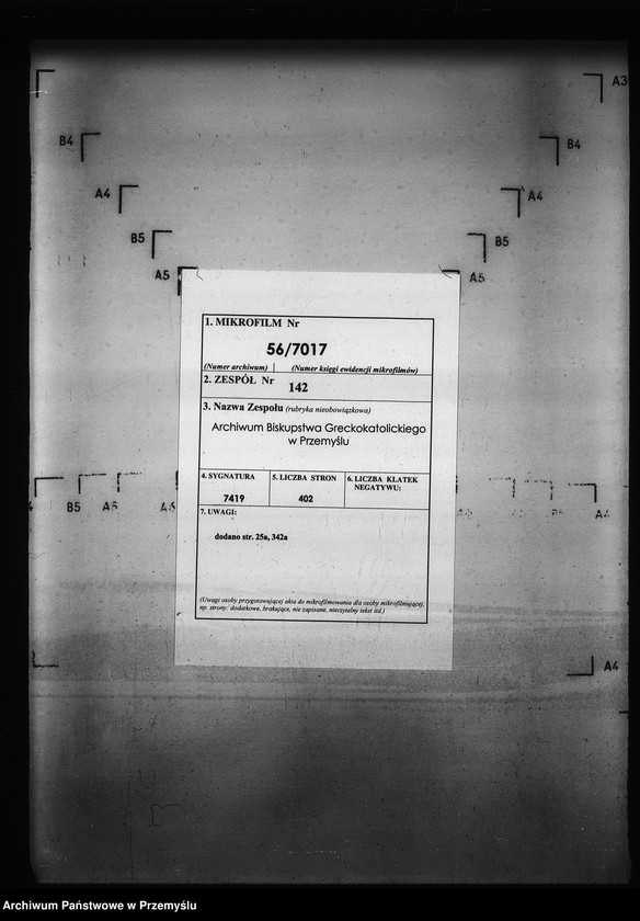 Obraz 2 z jednostki "[Kopie ksiąg metrykalnych parafii Hruszów z filiami Budomierz, Kłonice, Szczepłoty (dekanat Niemirów)]"