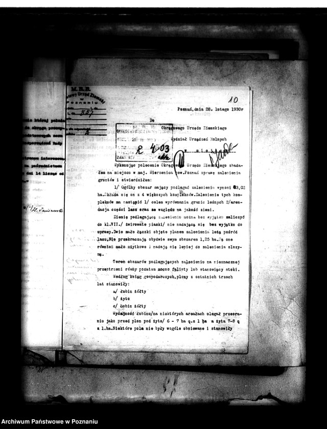 Obraz 14 z jednostki "Majątek Wierzenica powiatu poznańskiego wyłączenie z art. 4 i 5 ustawy o reformie rolnej August Cieszkowski"