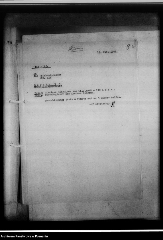 Obraz 18 z jednostki "Register der Juden, Dissidenten und Kirchenbuchduplikate [powiaty: śremski, średzki i wolsztyński]"