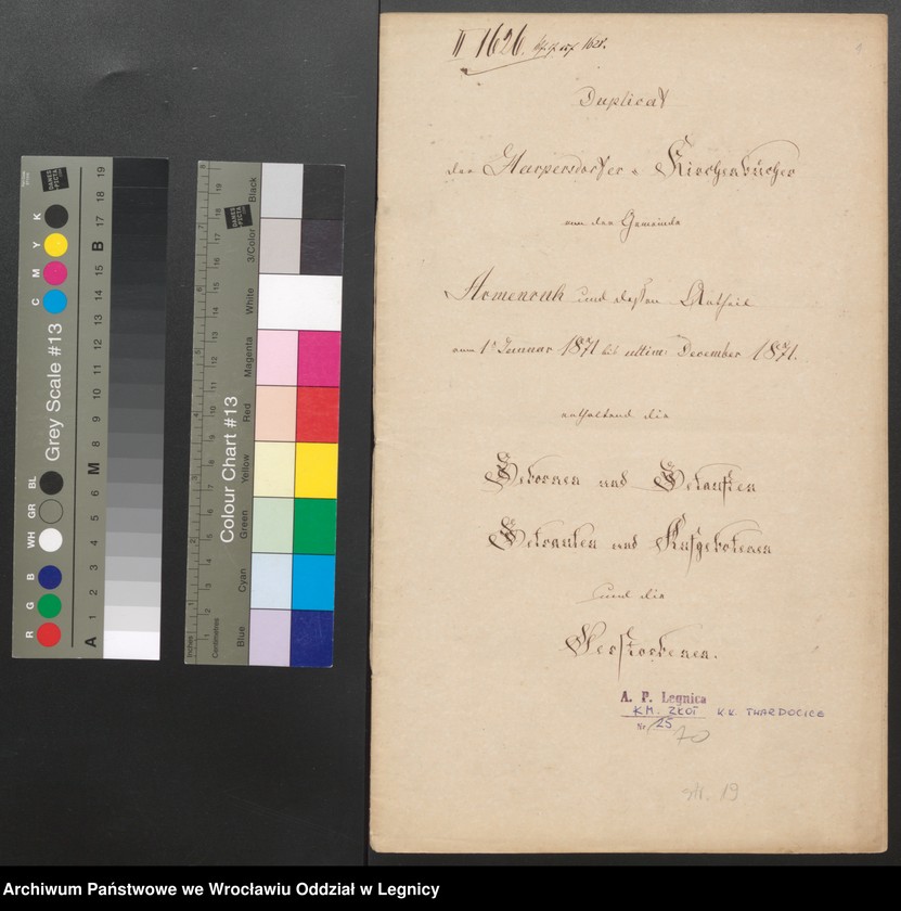 image.from.unit.number "Duplicat der Harpersdorfer Kirchenbücher von der Gemeinde Armenruh und dessen Anteil"