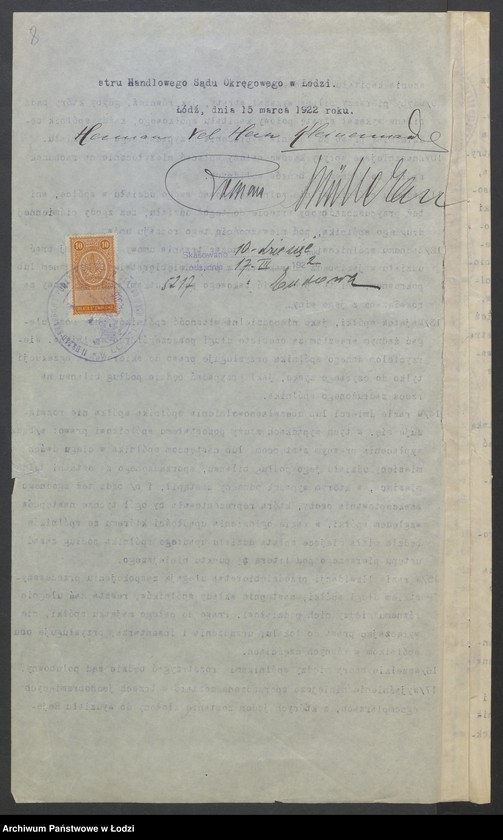 Obraz 10 z jednostki "Herman Kleinerman- biuro ekspedycyjno-handlowe"