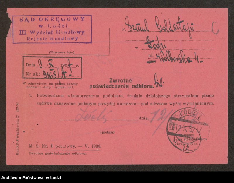 Obraz 8 z jednostki "Szmul Goldsztajn – sprzedaż naczyń kuchennych"