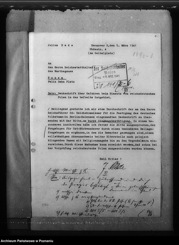 Obraz 5 z jednostki "Ostsperre für polnische Versippte"