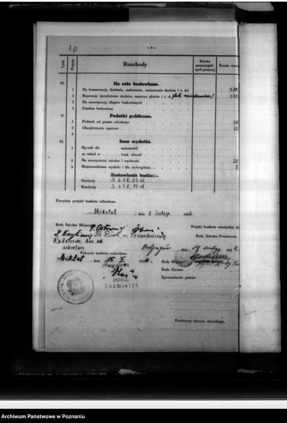 Obraz 16 z jednostki "Budżety i sprawy rachunkowe miasta Mikstatu"